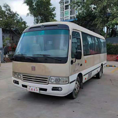 27 صندلی JMC استفاده شده Mini Coach LHD استفاده شده اتوبوس های شاتل با سوخت دیزل
