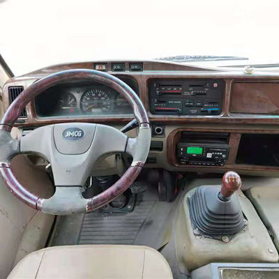 27 صندلی JMC استفاده شده Mini Coach LHD استفاده شده اتوبوس های شاتل با سوخت دیزل