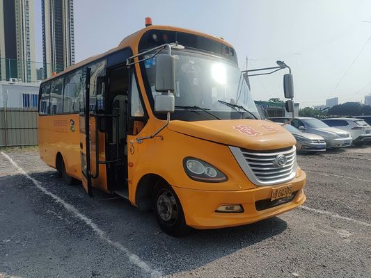اتوبوس King Long 32 نفره اتوبوس مدرسه ی دست دوم اتوبوس زرد دیزل نوع سوخت