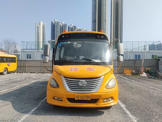 اتوبوس King Long 32 نفره اتوبوس مدرسه ی دست دوم اتوبوس زرد دیزل نوع سوخت