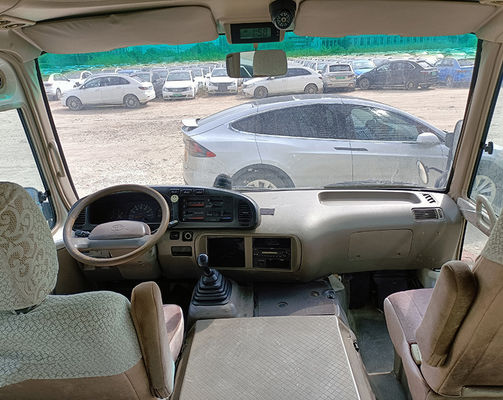 اتوبوس استفاده شده 23 صندلی LHD مینی اتوبوس با گیرنده دستی و نوع سوخت دیزل