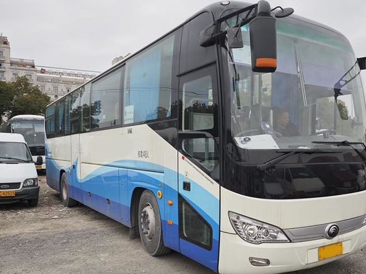 اتوبوس کوچ یوتونگ اتوبوس دیزل استفاده شده با قدرت موتور 220 کیلو وات 50 صندلی اتوبوس گردشگری استفاده شده