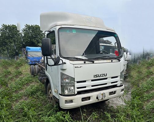 کامیون مورد استفاده ایزو ایلف 600p کامیون باربری 4KH1 موتور دیزل و بدن سفید