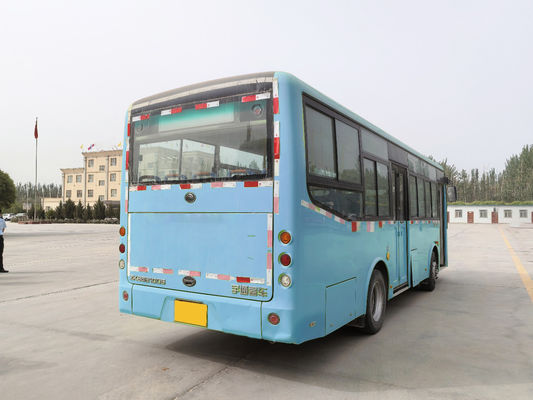 نوع سوخت دیزل 8 متر LHD استفاده شده اتوبوس شهری با انتقال پنج سرعت