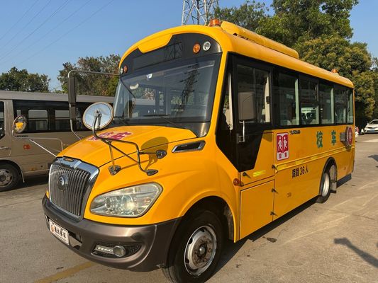 36 صندلی موتور دیزل زرد LHD ZK6669DX7 Uesd اتوبوس مدرسه ساخته شده در چین