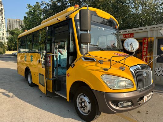 36 صندلی موتور دیزل زرد LHD ZK6669DX7 Uesd اتوبوس مدرسه ساخته شده در چین