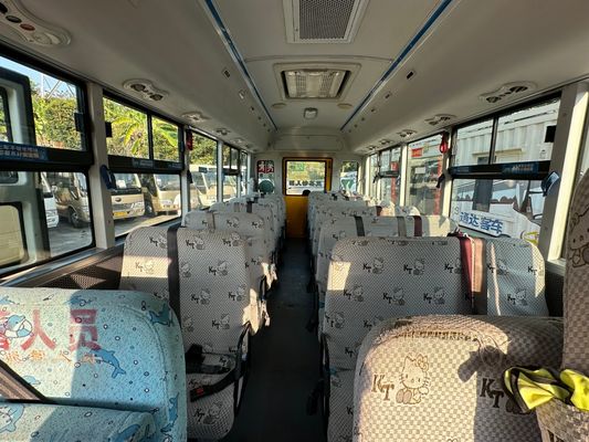 36 صندلی موتور دیزل زرد LHD ZK6669DX7 Uesd اتوبوس مدرسه ساخته شده در چین