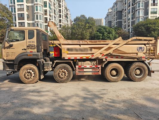 کامیون کمپرسی هوو دو صندلی زرد رنگ دست دوم تولید سال 2019