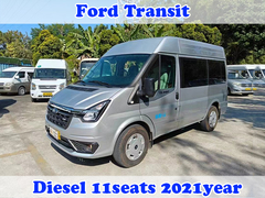 استفاده شده هیاس ون فورد TRANSIT11seats خودروهای تجاری LHD 140hp موتور دیزل- قدرت موتور 103kw